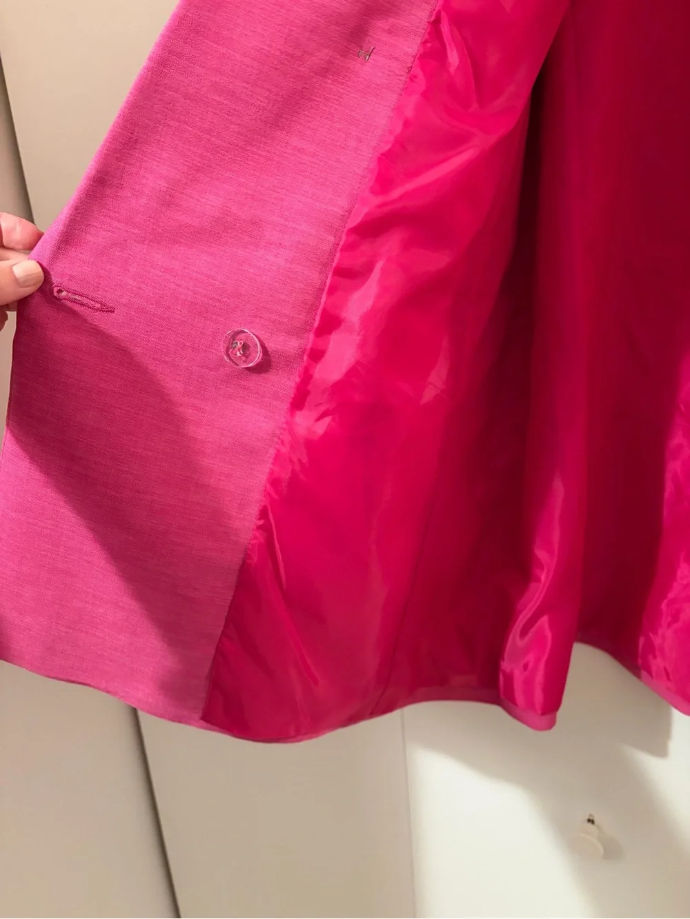 Topshop Pink Double-Breasted Women's Blazer